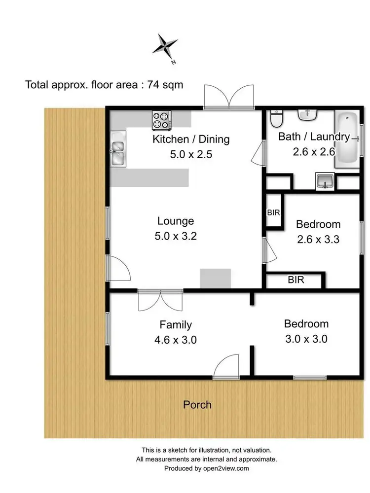 Floorplan of Homely house listing, 14 Station Road, Dover TAS 7117