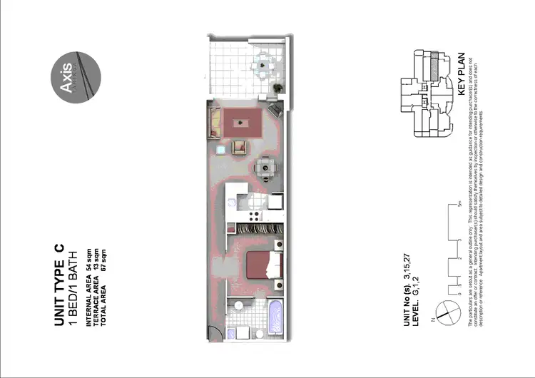 Floorplan of Homely apartment listing, 03/186 Moggill Road, Taringa QLD 4068