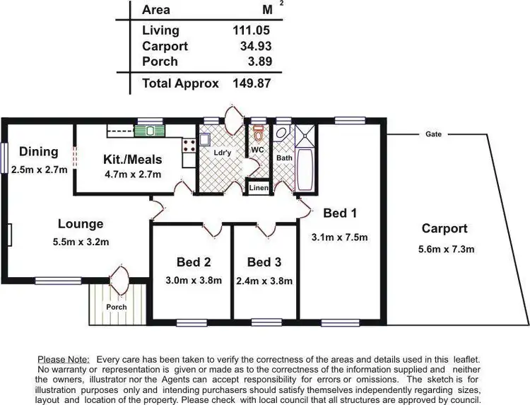 Floorplan of Homely house listing, 24 Kentish Road, Elizabeth Downs SA 5113