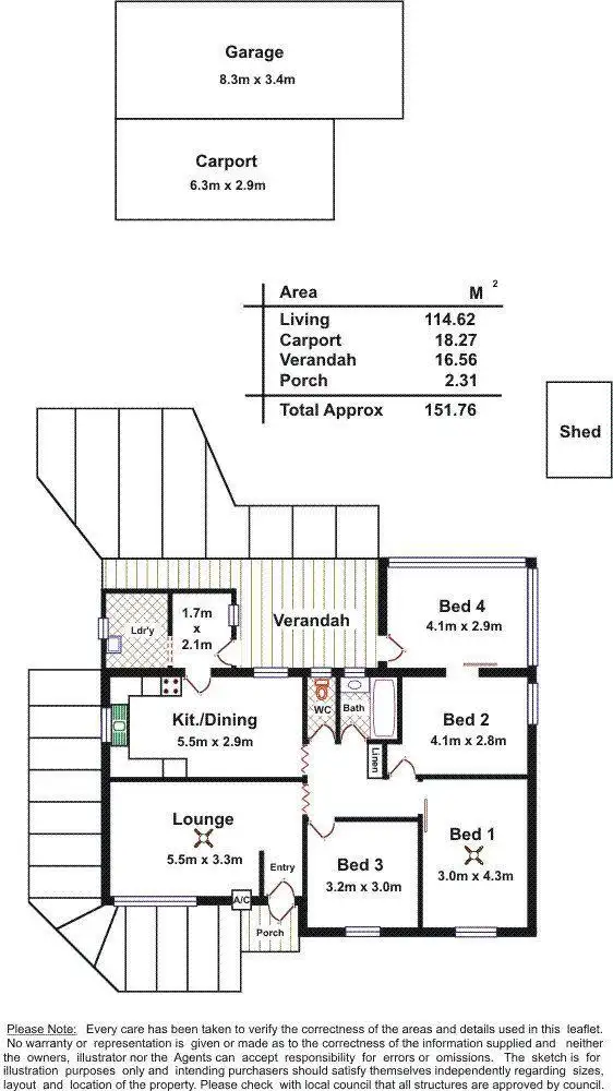 Floorplan of Homely house listing, 12 Brixton Road, Elizabeth North SA 5113