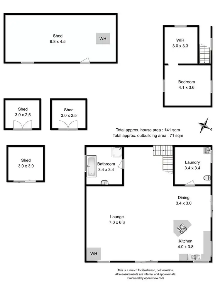 Floorplan of Homely house listing, 494 Tobys Hill Road, Cygnet TAS 7112