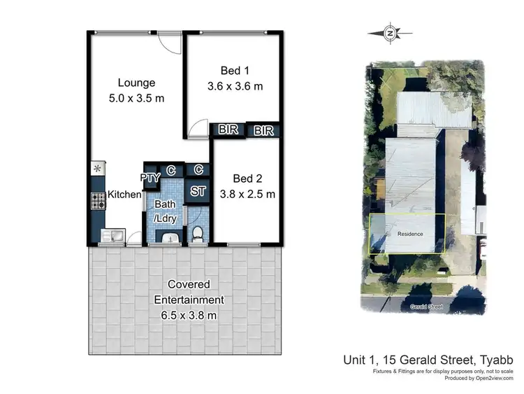 Floorplan of Homely unit listing, 1/15 Gerald Street, Tyabb VIC 3913