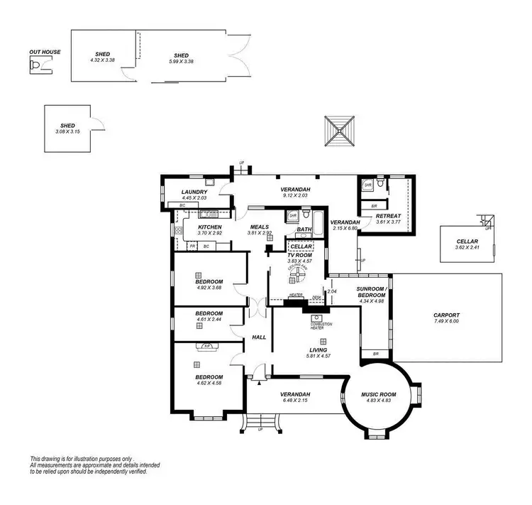 Floorplan of Homely house listing, 1 Bowillia Avenue, Hawthorn SA 5062