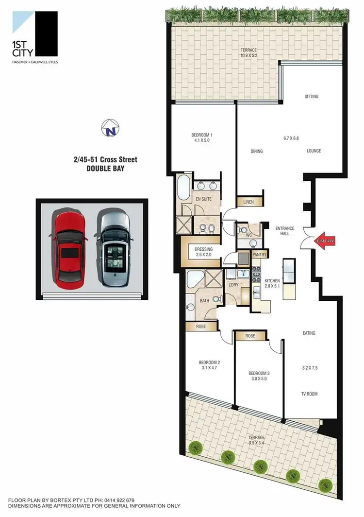 Floorplan of Homely apartment listing, 2/45-51 Cross Street, Double Bay NSW 2028