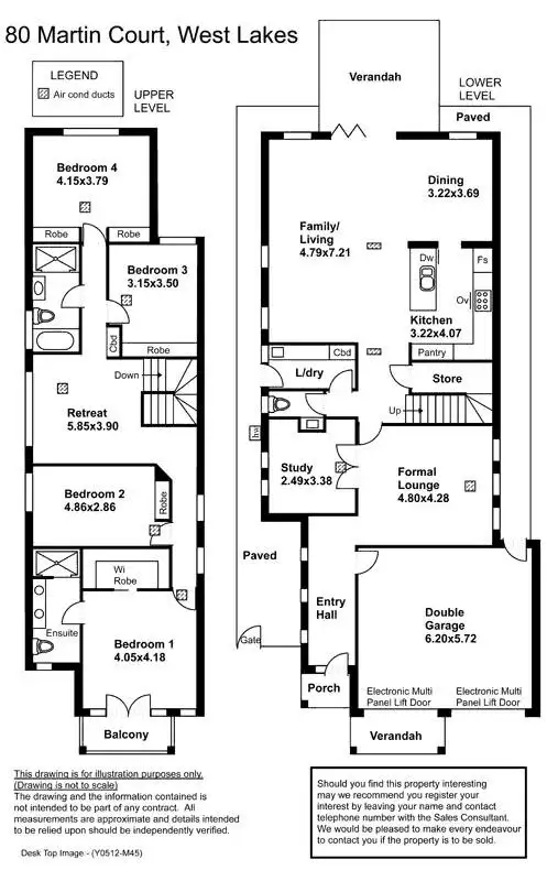 Floorplan of Homely house listing, 80 Martin Court, West Lakes SA 5021