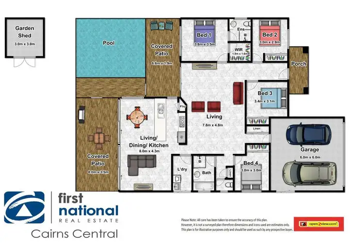 Floorplan of Homely house listing, 22 Lennox Street, Edmonton QLD 4869