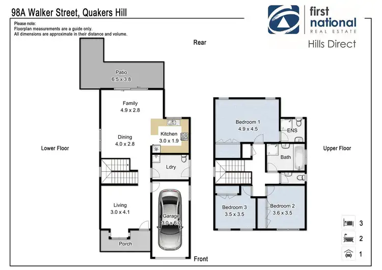 Floorplan of Homely house listing, 98A Walker Street, Quakers Hill NSW 2763