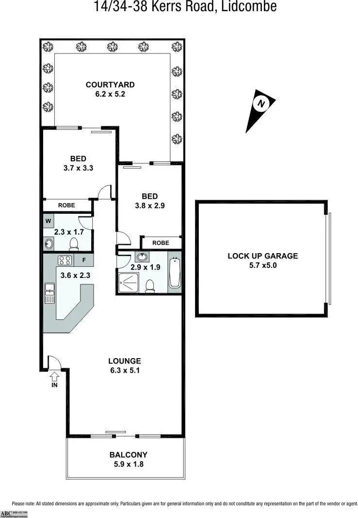 Floorplan of Homely unit listing, 14/34-38 Kerrs Road, Lidcombe NSW 2141