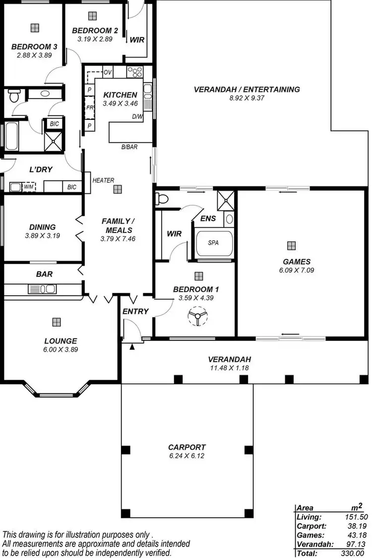 Floorplan of Homely house listing, 7 Brassington Avenue, Redwood Park SA 5097