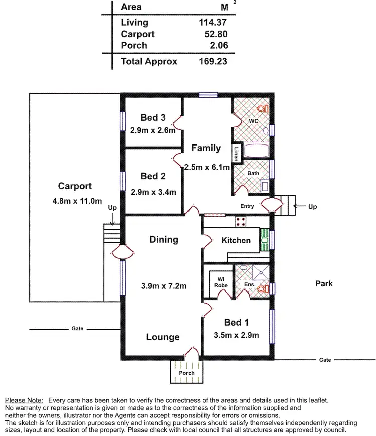 Floorplan of Homely house listing, 24 Paginton Crescent, Elizabeth East SA 5112