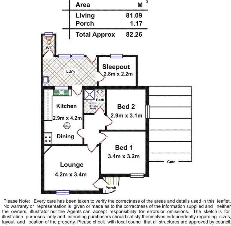 Floorplan of Homely house listing, 14 Spad Street, Albert Park SA 5014