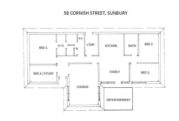 Floorplan of Homely house listing, 58 Cornish Street, Sunbury VIC 3429