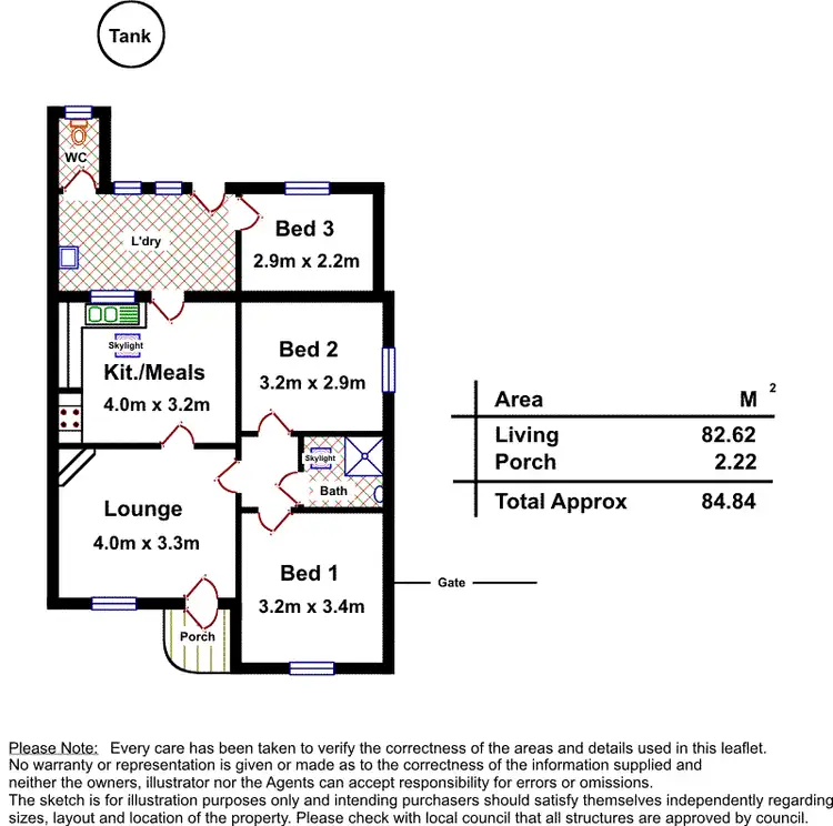 Floorplan of Homely house listing, 3 Fewings Avenue, Brooklyn Park SA 5032