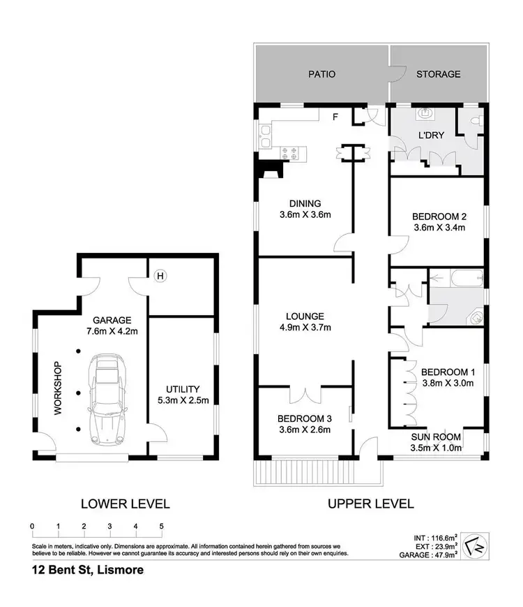 Floorplan of Homely house listing, 12 Bent Street, Lismore NSW 2480
