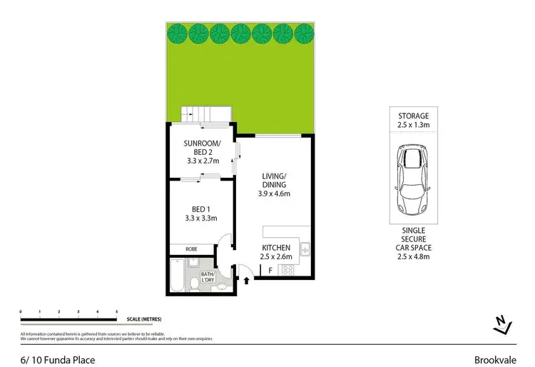 Floorplan of Homely unit listing, 6/10 Funda Place, Brookvale NSW 2100