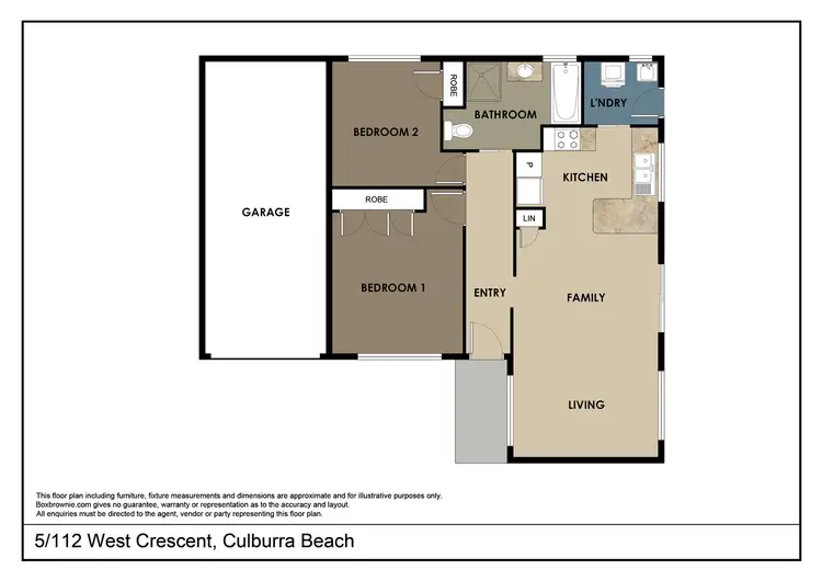 Floorplan of Homely villa listing, 5/112 West Crescent, Culburra Beach NSW 2540