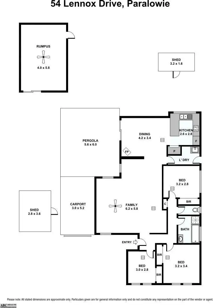Floorplan of Homely house listing, 54 Lennox Drive, Paralowie SA 5108