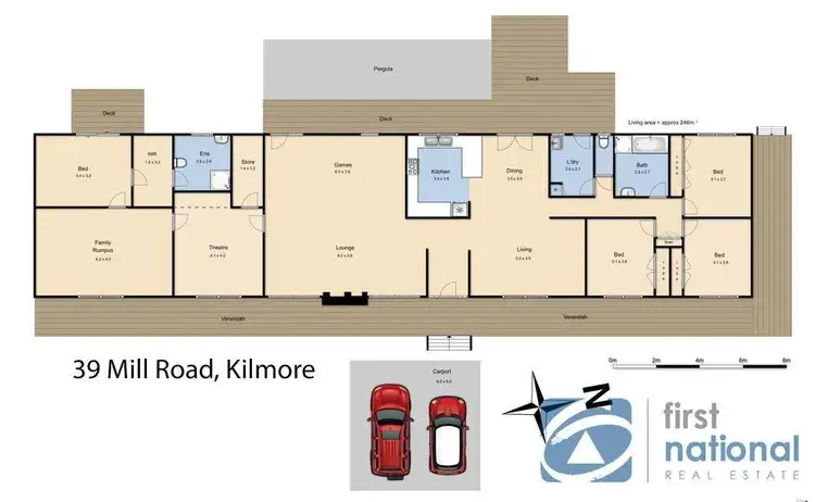 Floorplan of Homely house listing, 39 Mill Road, Kilmore VIC 3764