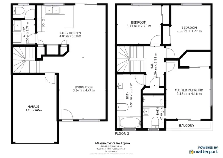 Floorplan of Homely townhouse listing, 21/31 Archipelago Street, Pacific Pines QLD 4211