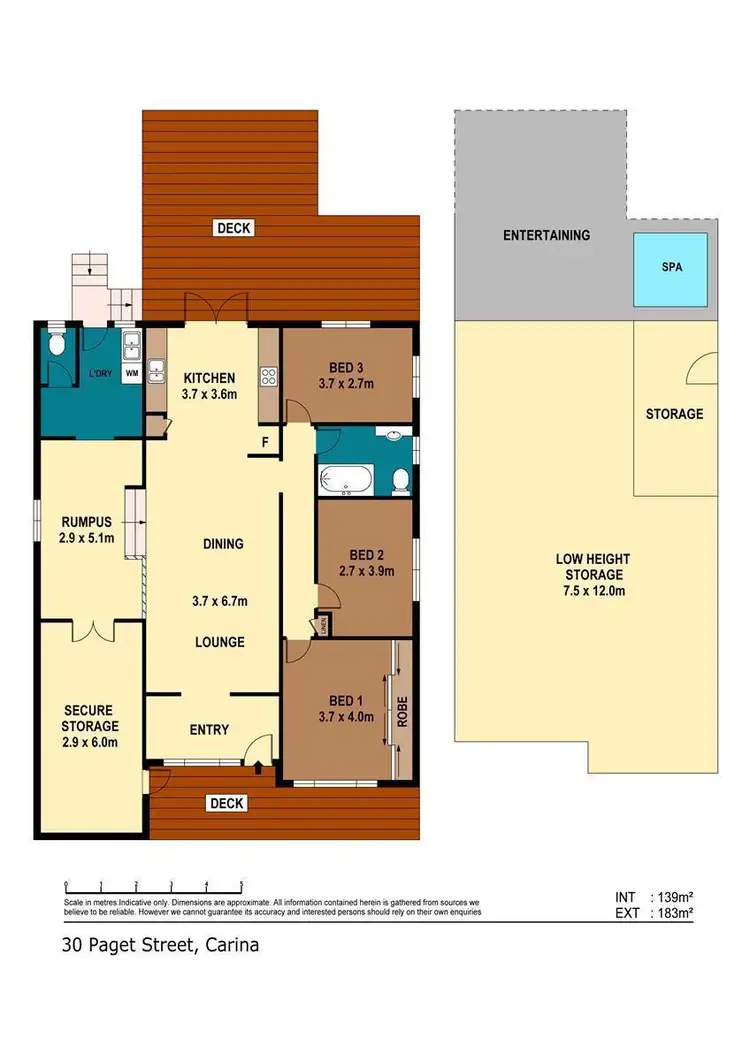 Floorplan of Homely house listing, 30 Paget Street, Carina QLD 4152