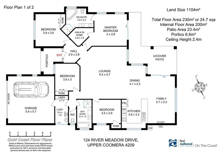 Floorplan of Homely house listing, 124 River Meadows Drive, Upper Coomera QLD 4209