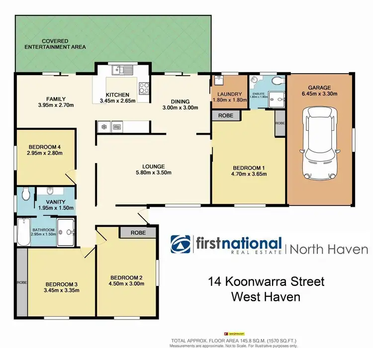 Floorplan of Homely house listing, 14 Koonwarra Street, Laurieton NSW 2443