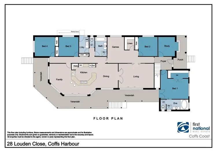 Floorplan of Homely house listing, 28 Louden Close, Coffs Harbour NSW 2450