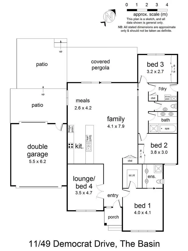 Floorplan of Homely house listing, 11/49 Democrat Drive, The Basin VIC 3154