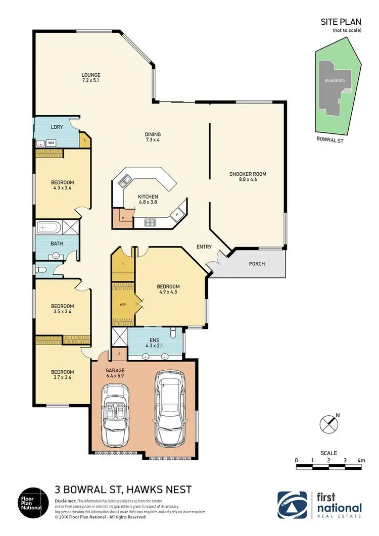 Floorplan of Homely house listing, 3 Bowral Street, Hawks Nest NSW 2324