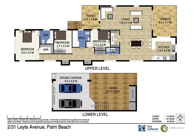 Floorplan of Homely townhouse listing, 2/31 Leyte Avenue, Palm Beach QLD 4221