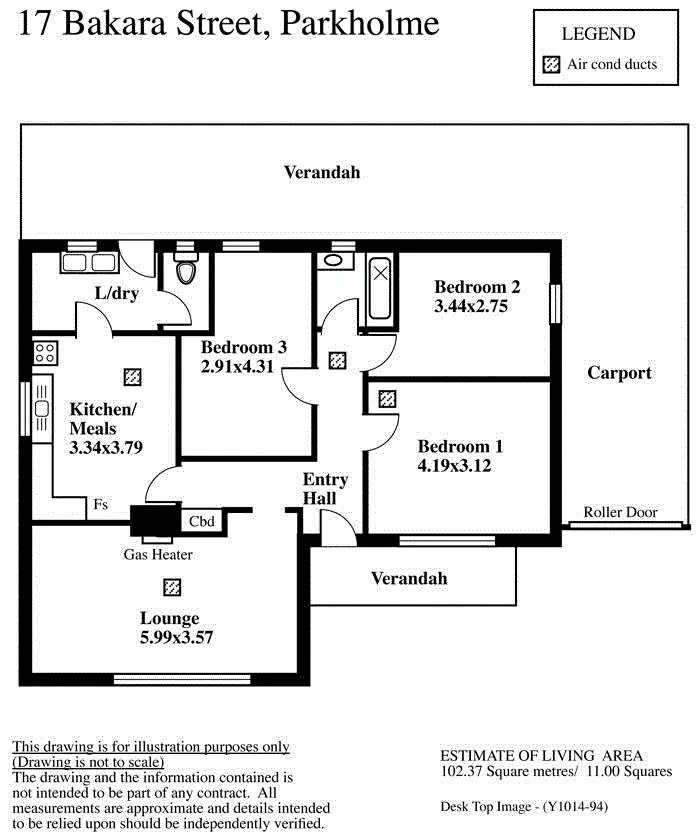 Floorplan of Homely house listing, 17 Bakara Street, Park Holme SA 5043