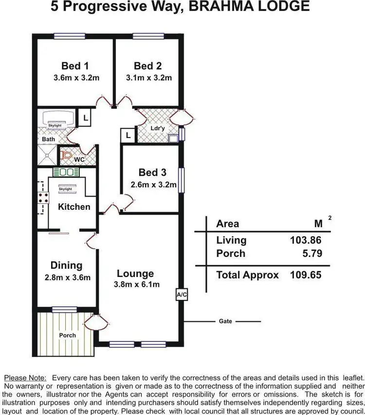 Floorplan of Homely house listing, 5 Progressive Way, Brahma Lodge SA 5109