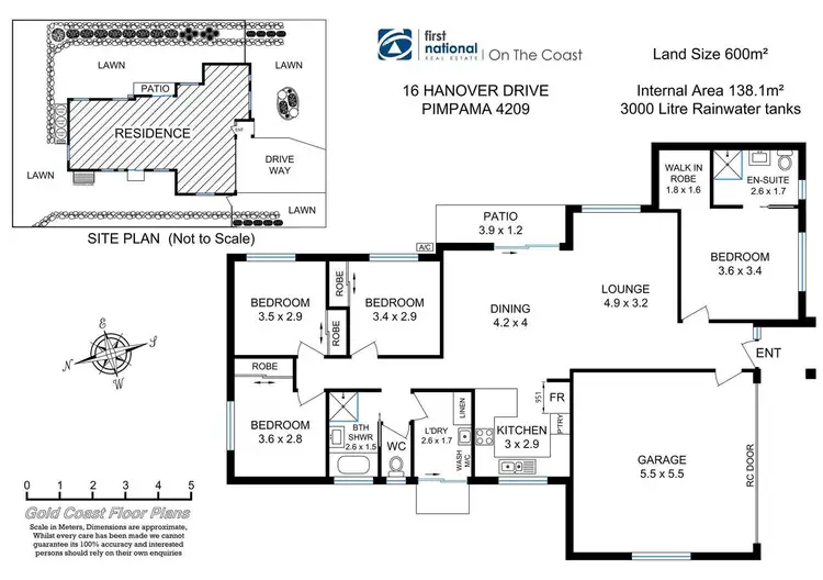 Floorplan of Homely house listing, 16 Hanover Drive, Pimpama QLD 4209