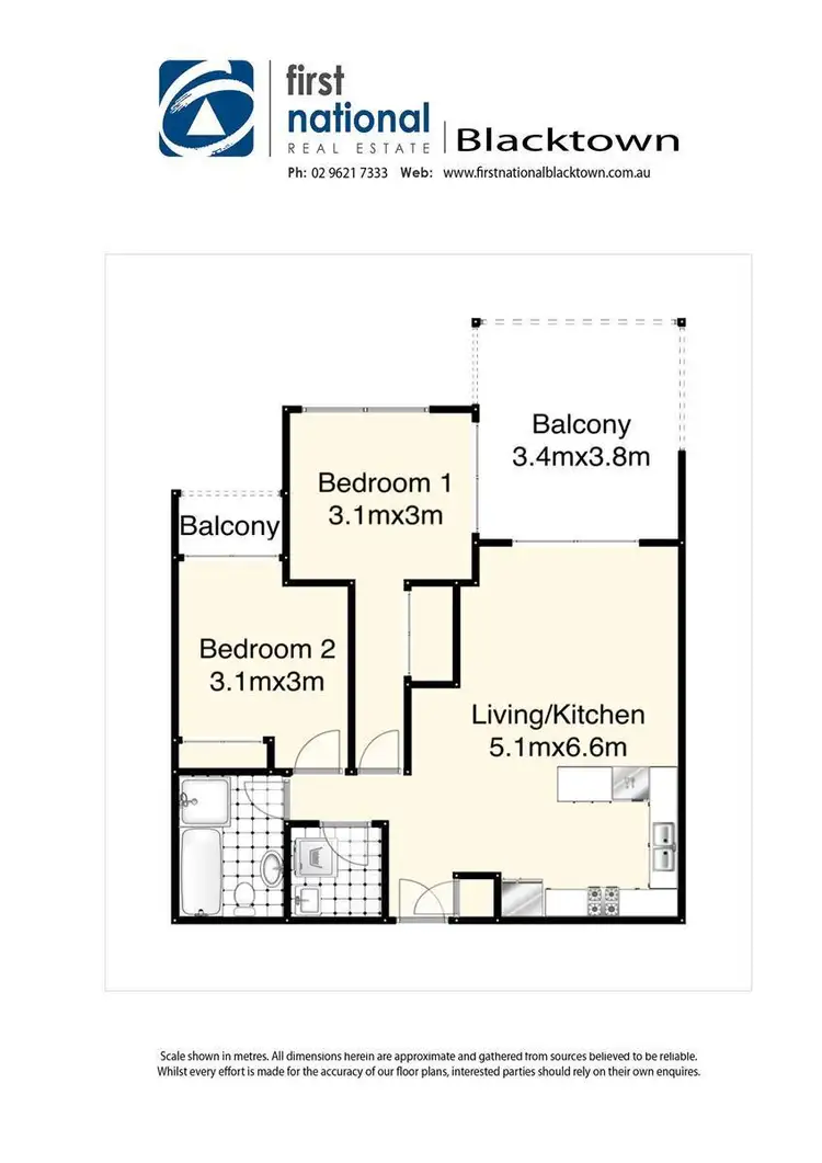 Floorplan of Homely apartment listing, 44/31 Third Avenue, Blacktown NSW 2148