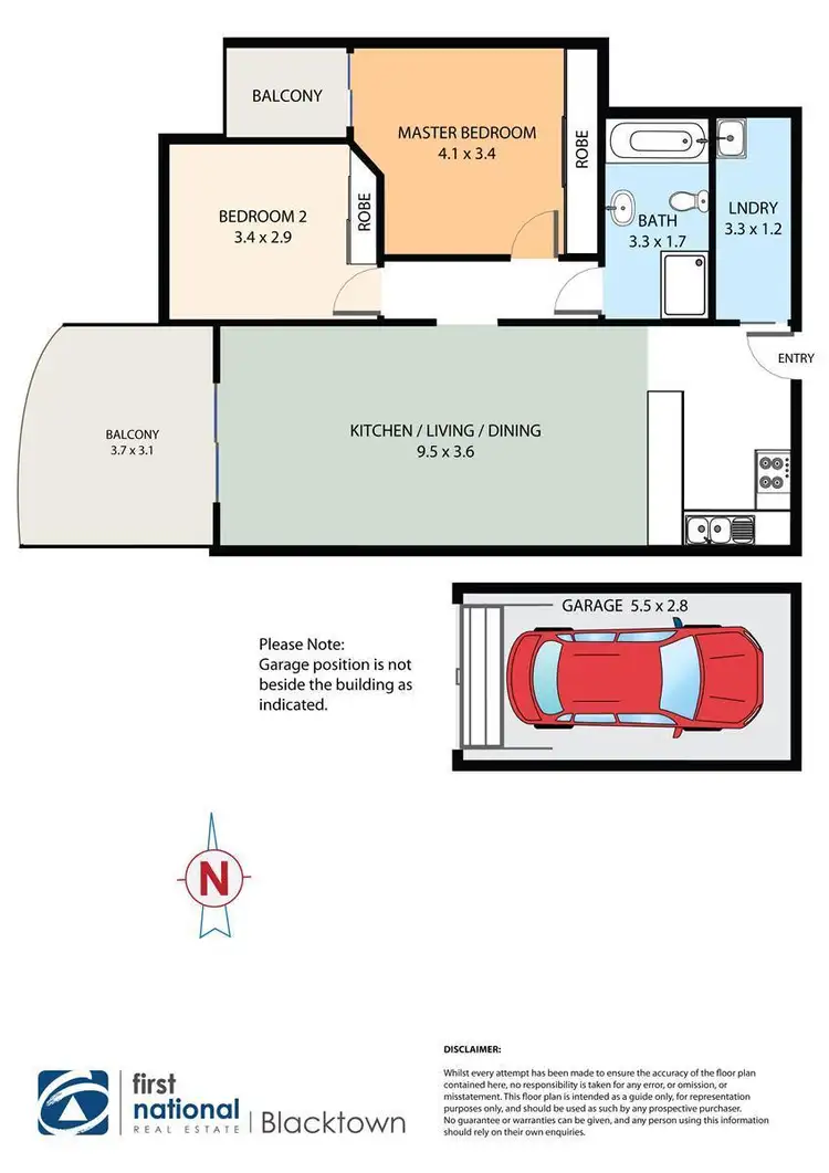 Floorplan of Homely apartment listing, 54/29-33 Kildare Road, Blacktown NSW 2148