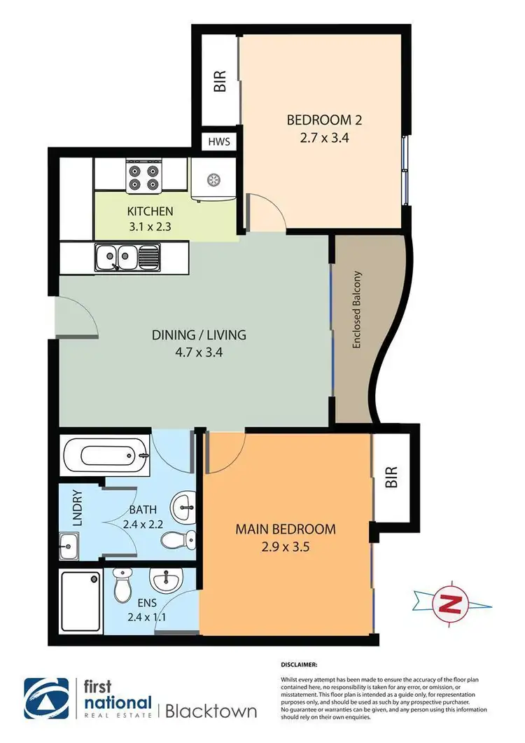 Floorplan of Homely apartment listing, 7/20-22 Clifton Street, Blacktown NSW 2148
