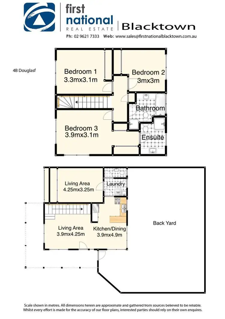 Floorplan of Homely townhouse listing, 4B Douglas Road, Blacktown NSW 2148