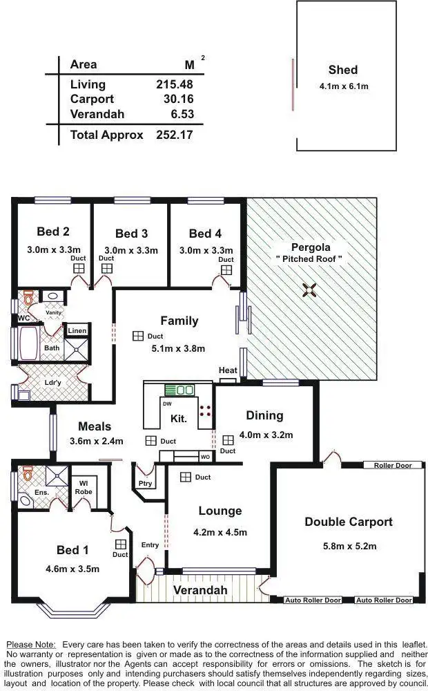 Floorplan of Homely house listing, 2 Willow Gardens, Hillbank SA 5112