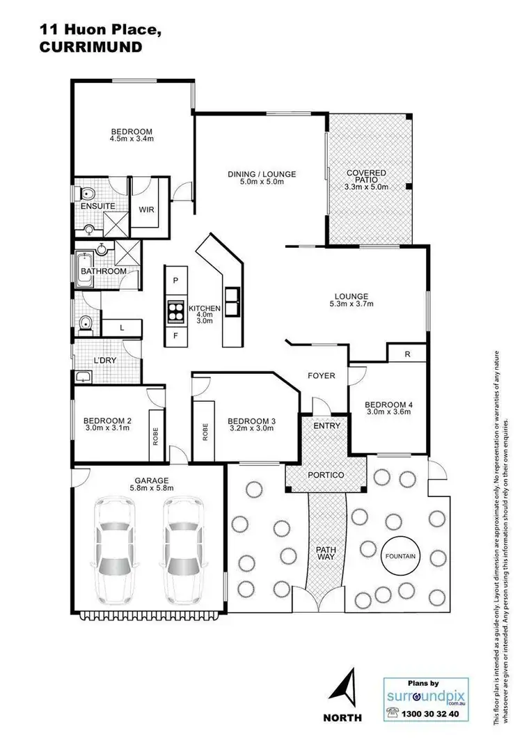 Floorplan of Homely house listing, 11 Huon Place, Currimundi QLD 4551