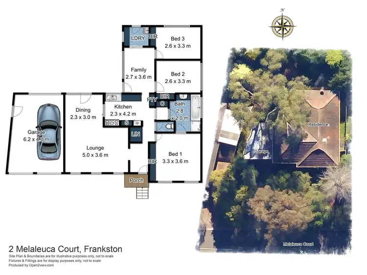 Floorplan of Homely house listing, 2 Melaleuca Court, Frankston VIC 3199