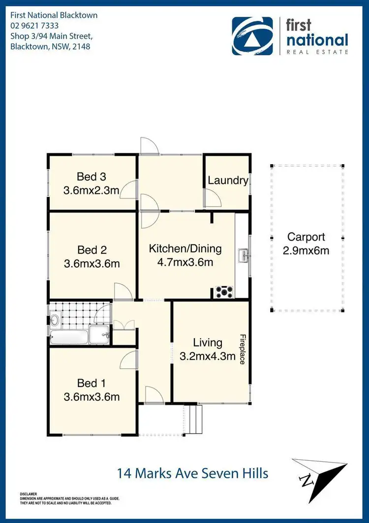 Floorplan of Homely house listing, 14 Marks Avenue, Seven Hills NSW 2147