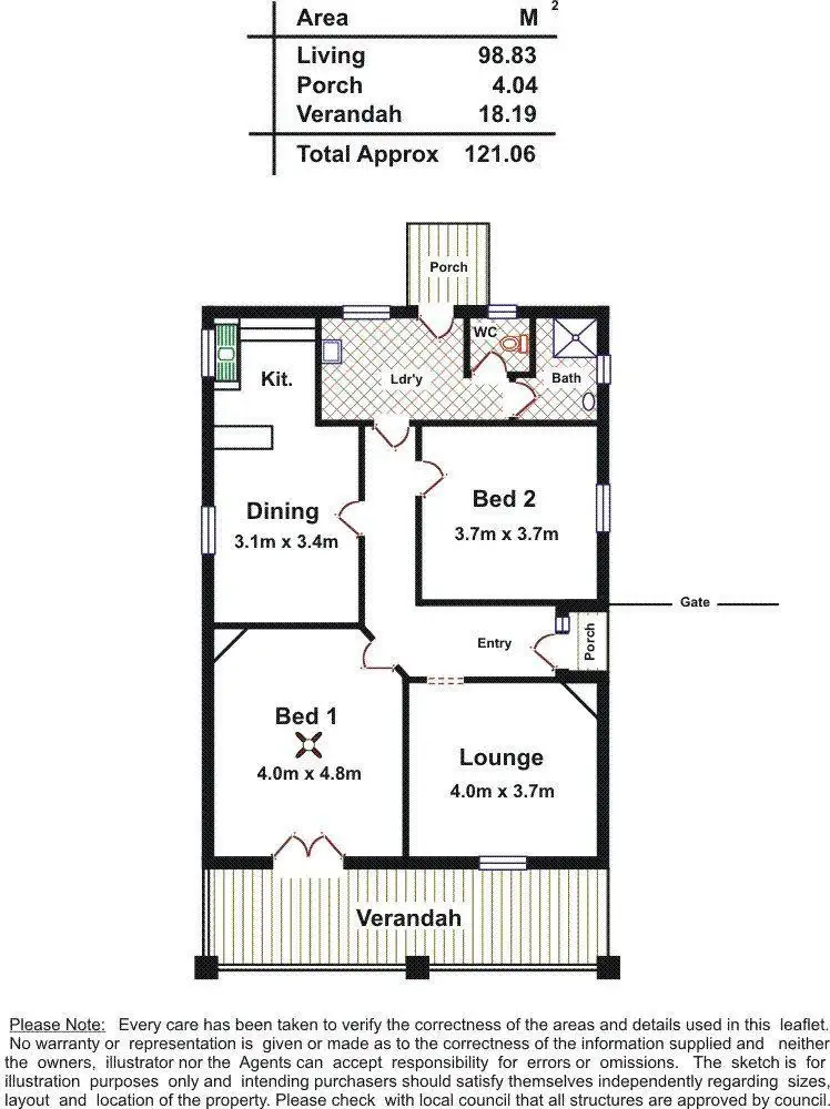 Floorplan of Homely house listing, 28 Peterhead Street, Largs Bay SA 5016