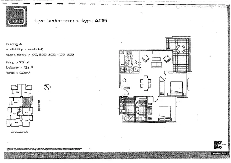 Floorplan of Homely apartment listing, 205/8 Cordelia Street, South Brisbane QLD 4101