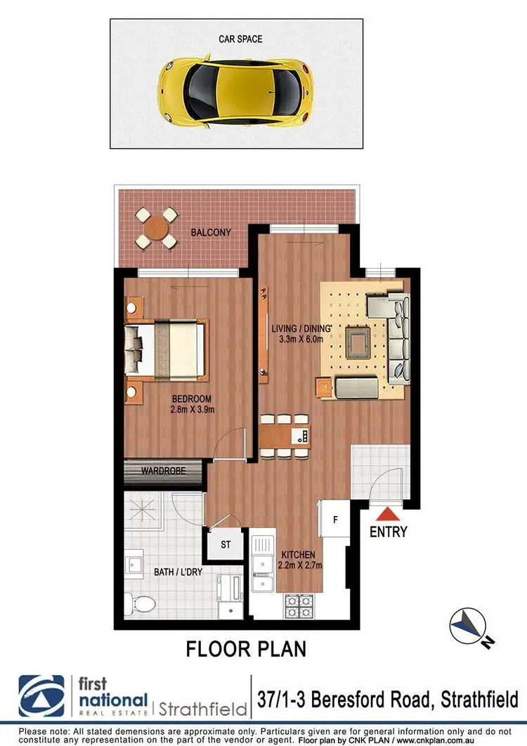 Floorplan of Homely apartment listing, 37/1-3 Beresford Road, Strathfield NSW 2135