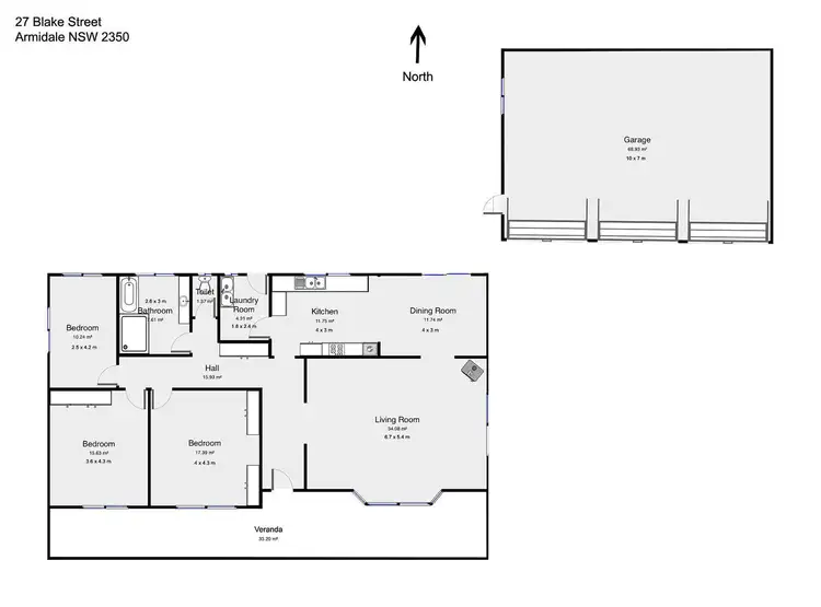 Floorplan of Homely house listing, 27 Blake Street, Armidale NSW 2350