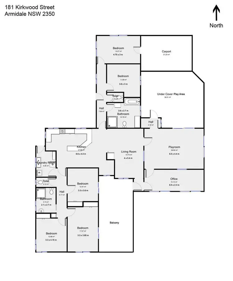 Floorplan of Homely house listing, 181 Kirkwood Street, Armidale NSW 2350