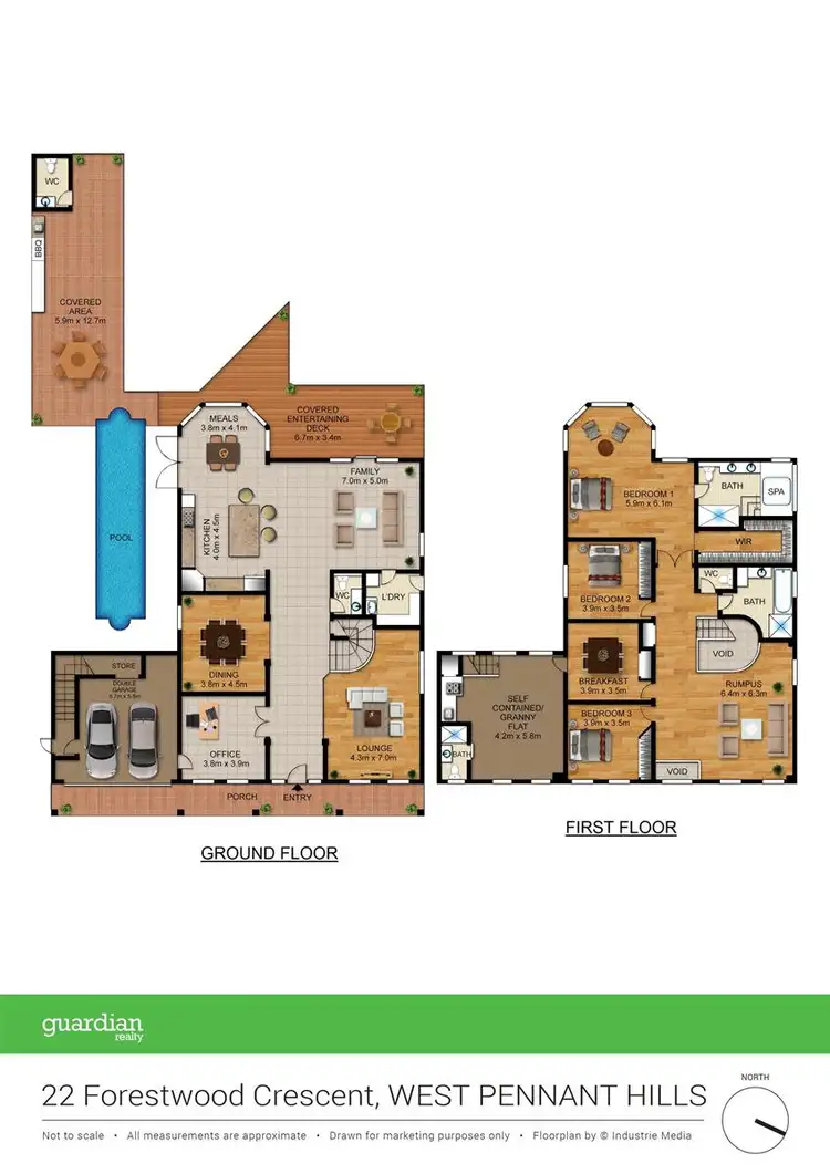 Floorplan of Homely house listing, 22 Forestwood Crescent, West Pennant Hills NSW 2125
