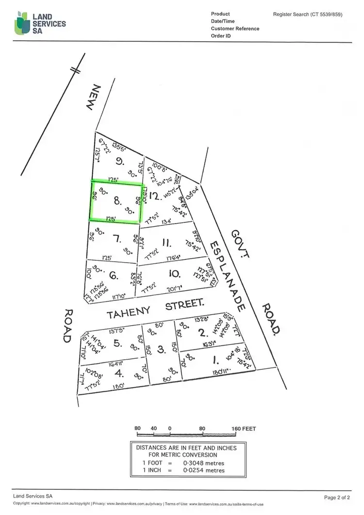 Floorplan of Homely land listing, LOT 8/100 Bayview Road, Point Turton SA 5575