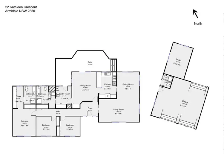 Floorplan of Homely house listing, 22 Kathleen Crescent, Armidale NSW 2350