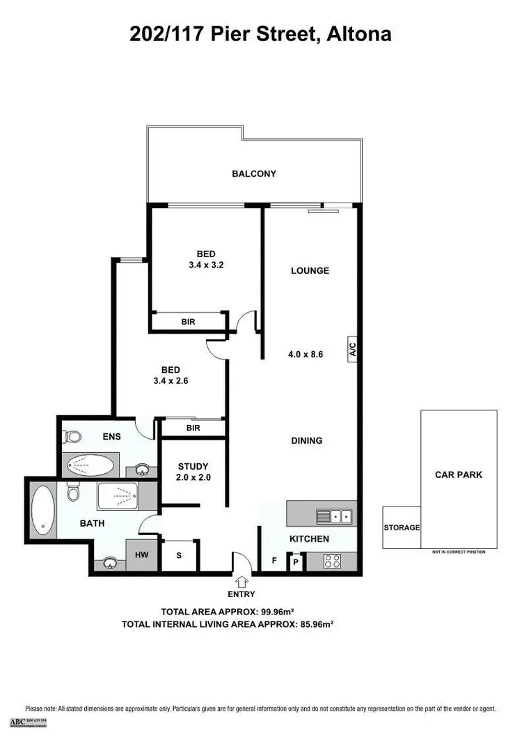 Floorplan of Homely apartment listing, 202/117 Pier Street, Altona VIC 3018